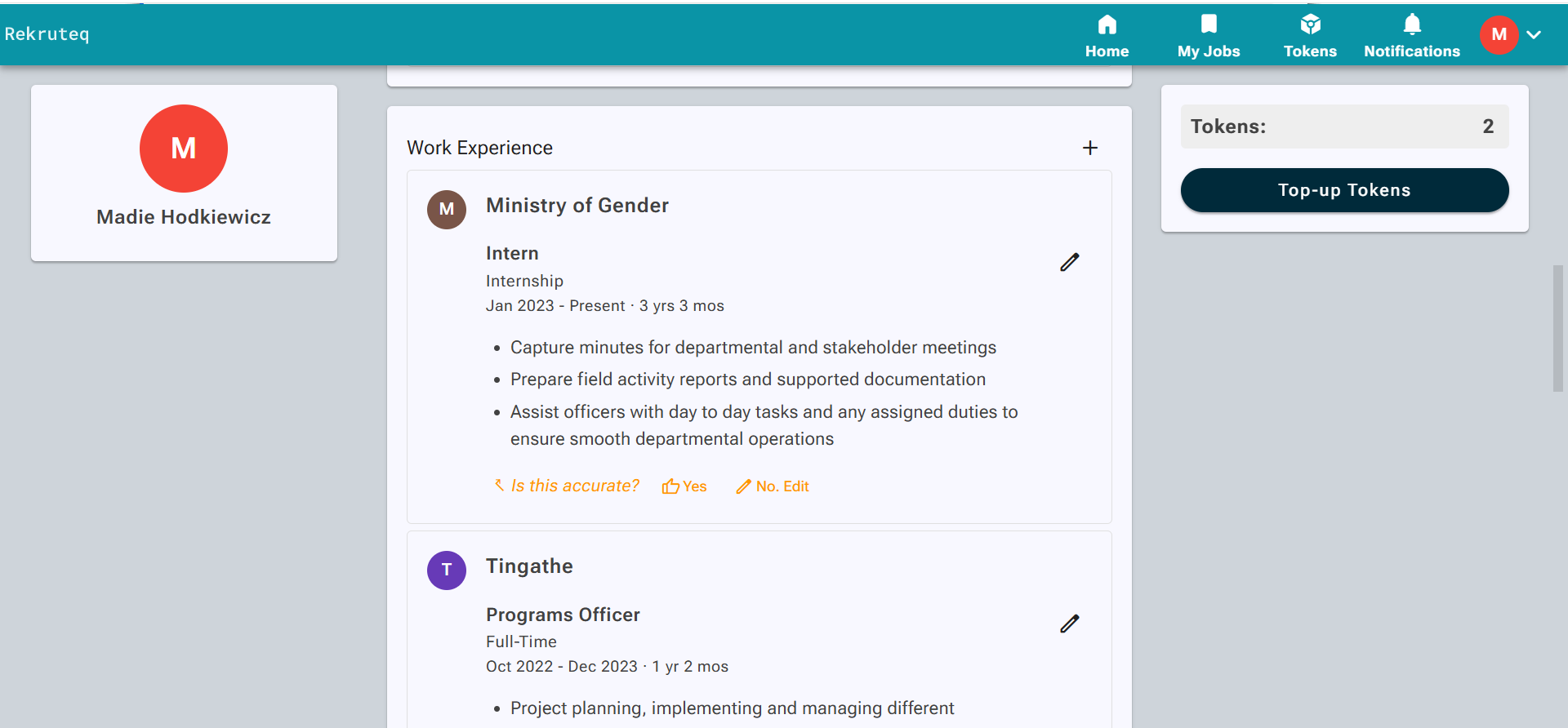 Rekruteq Applicant Tracking System